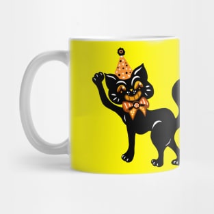 Cute Smiling Black Halloween Cat Mug